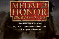 Medal of Honor Advance Title Screen
